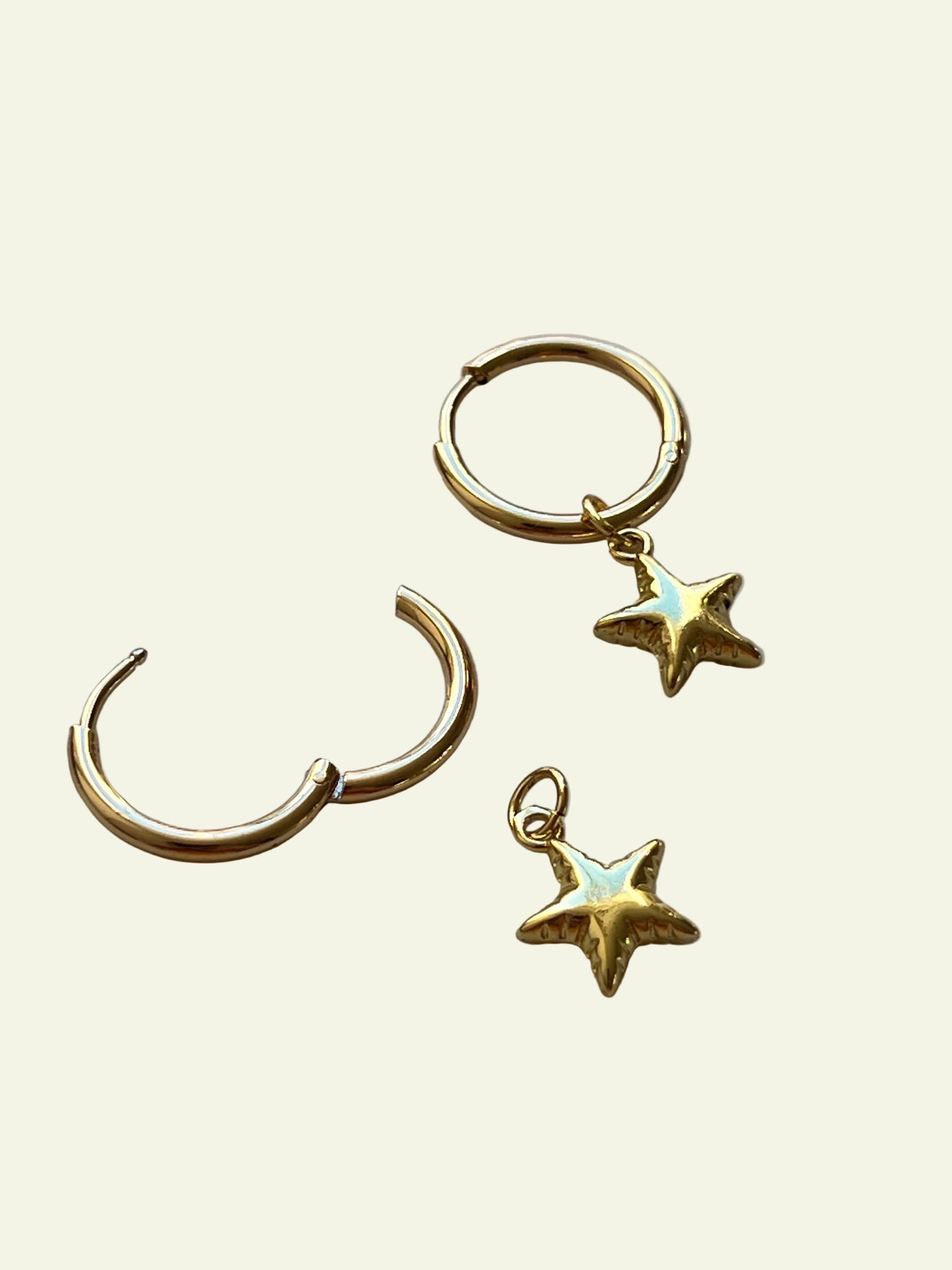 STAR CHARM HOOPS