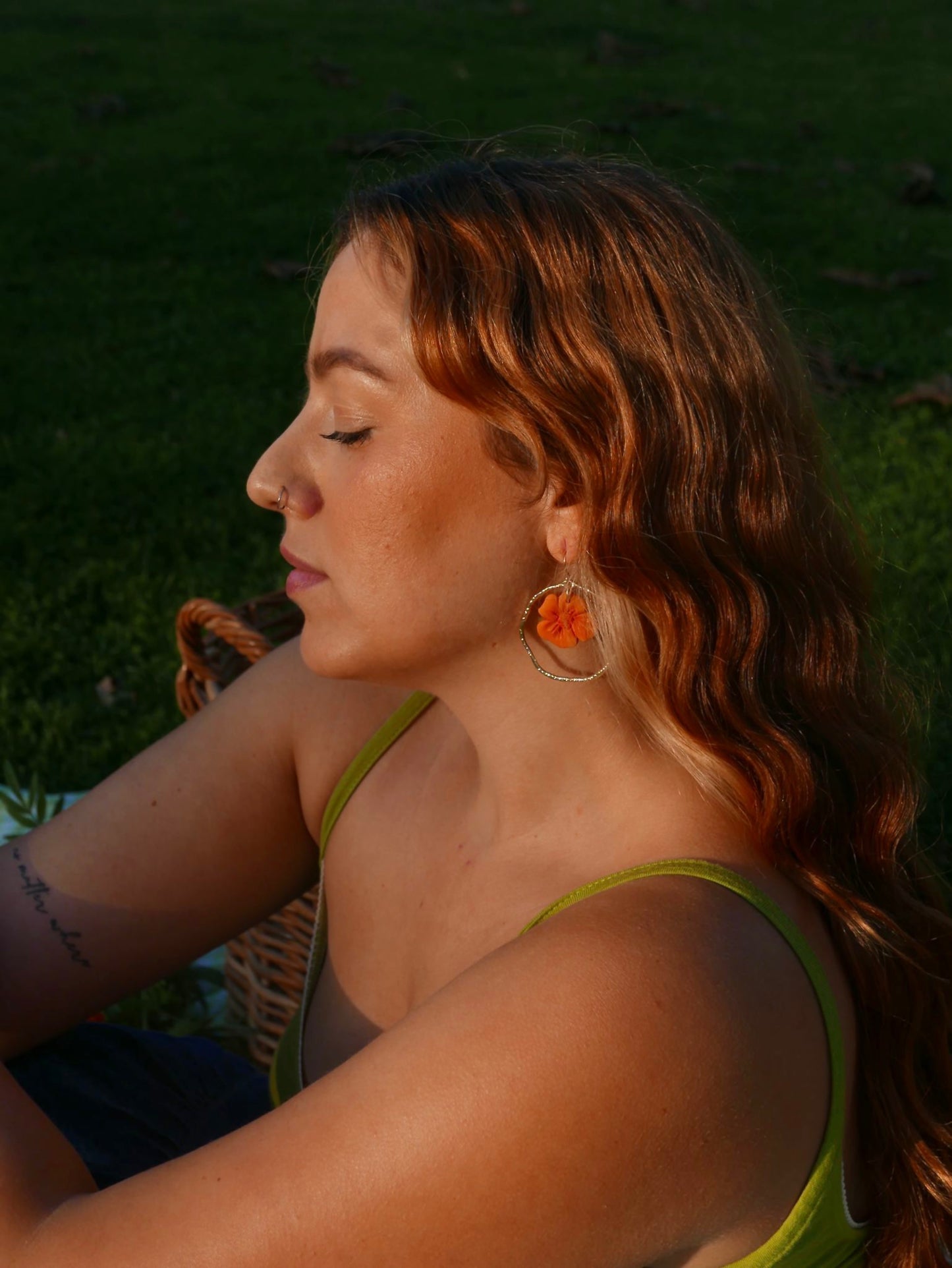 CALIFORNIA POPPY HOOPS