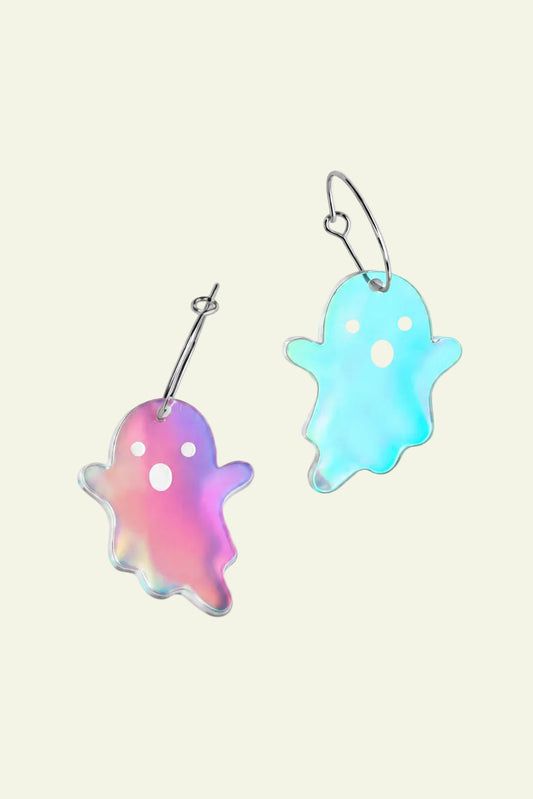 IRIDESCENT GHOST HOOPS