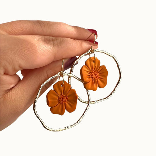 CALIFORNIA POPPY HOOPS