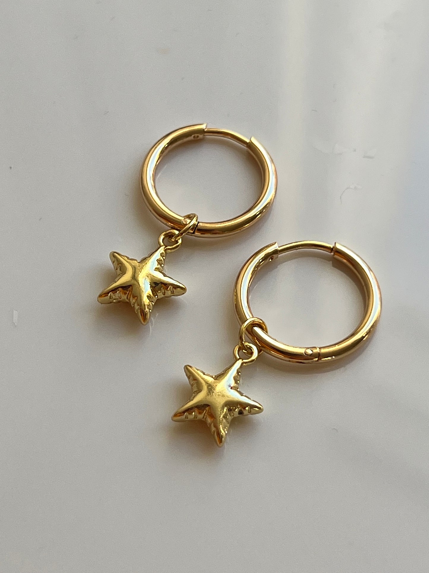 STAR CHARM HOOPS
