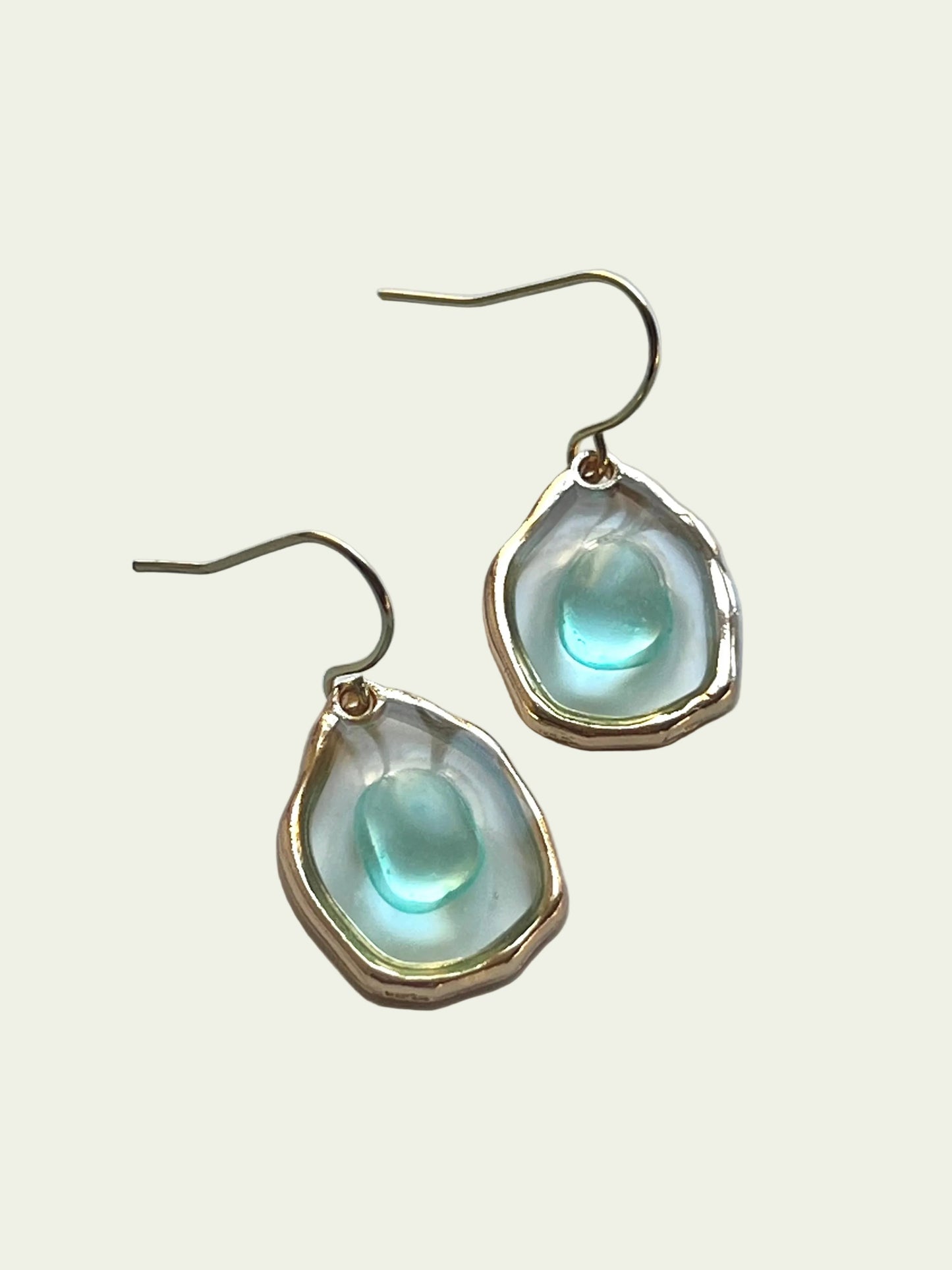 SEA GLASS DROP - GOLD