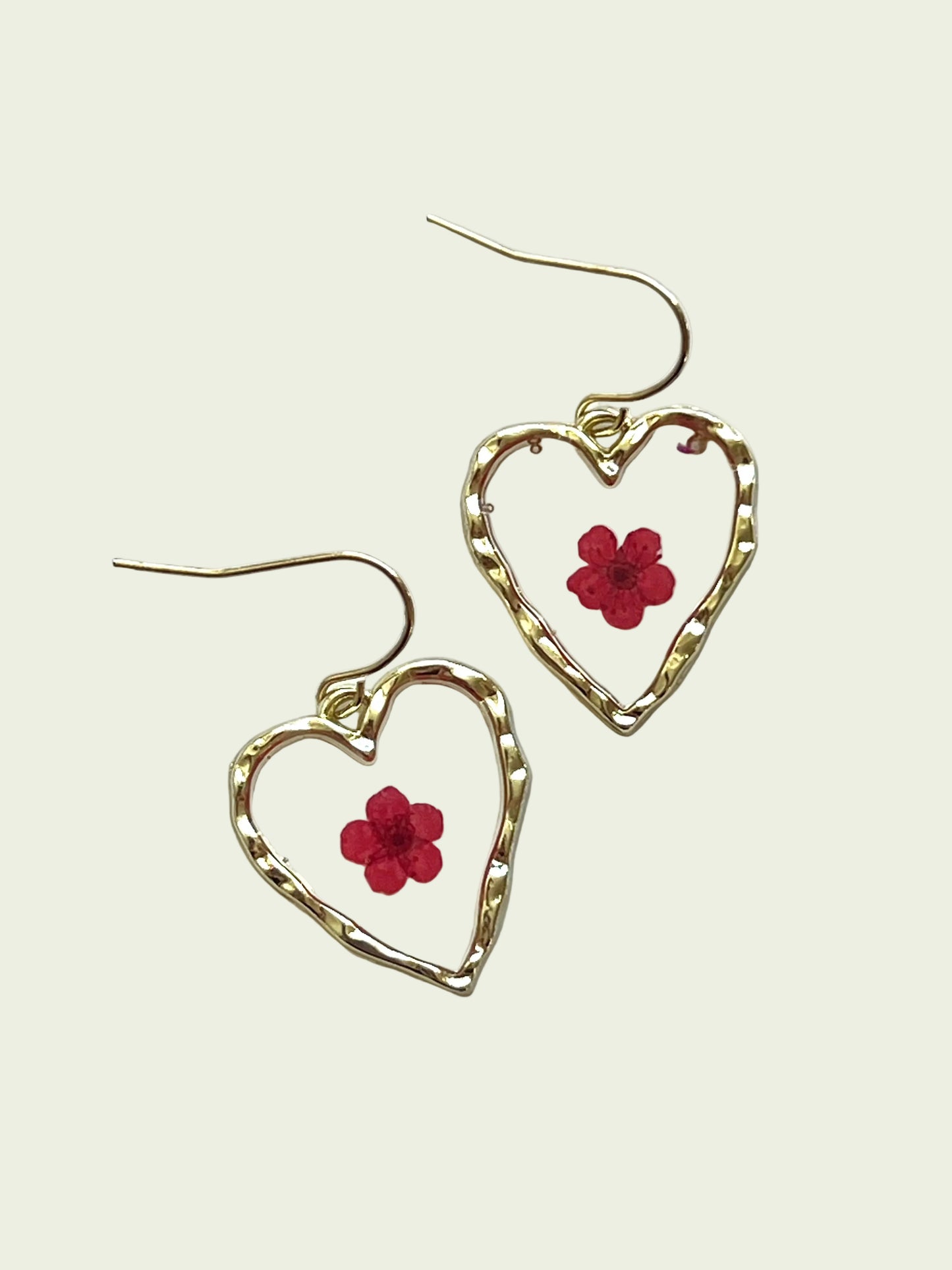 FLORAL HEART EARRINGS