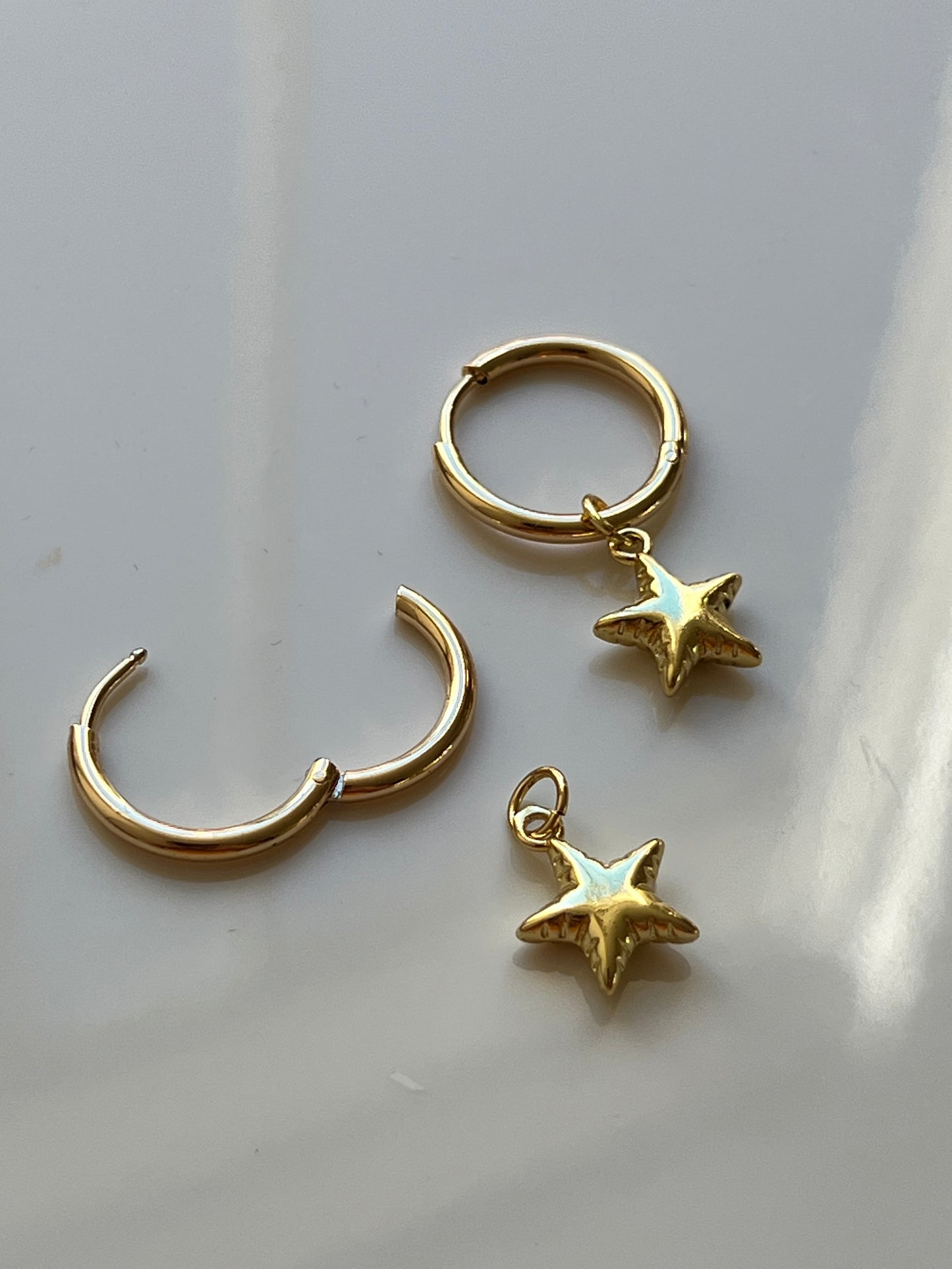 STAR CHARM HOOPS