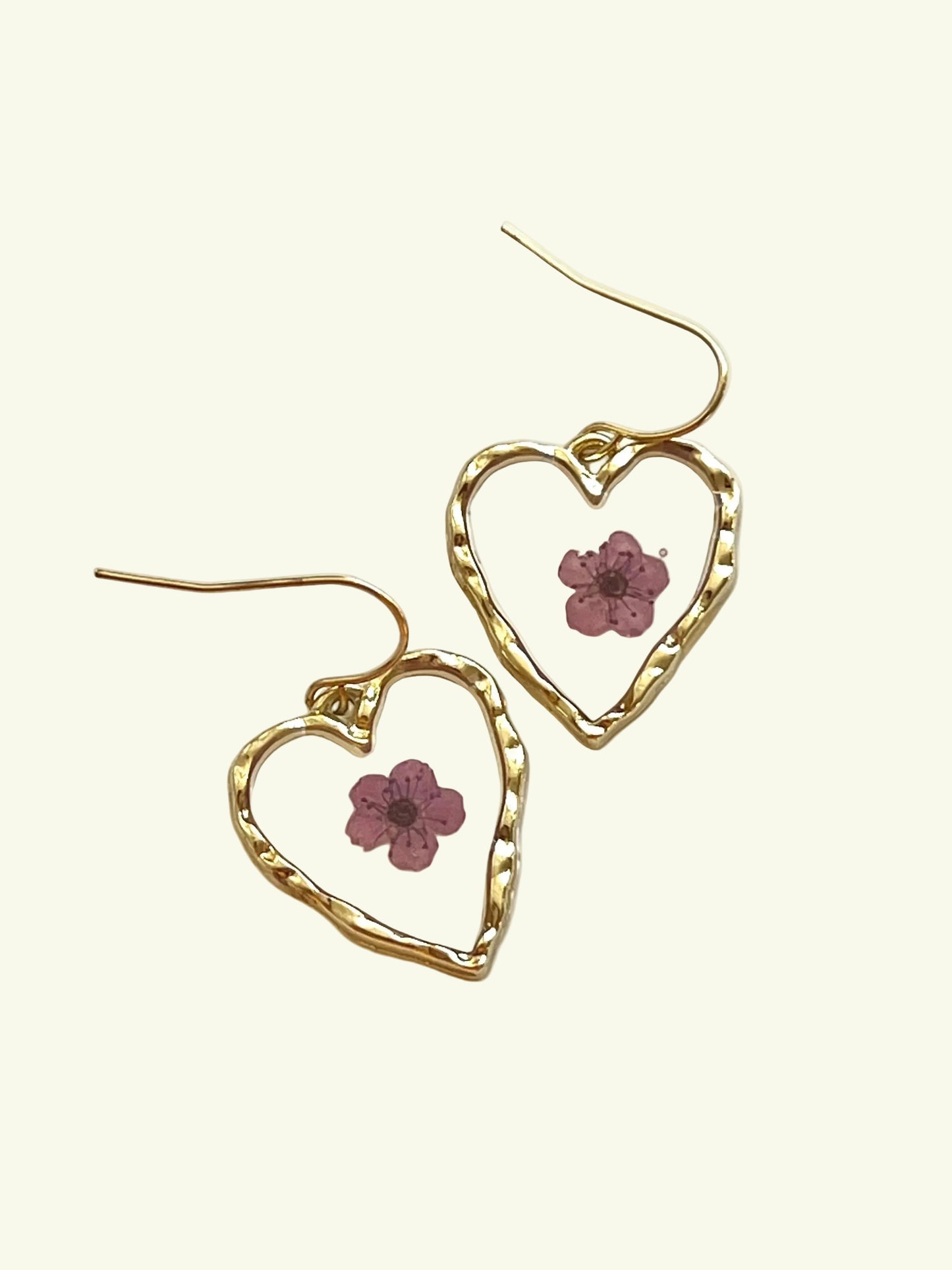 FLORAL HEART EARRINGS