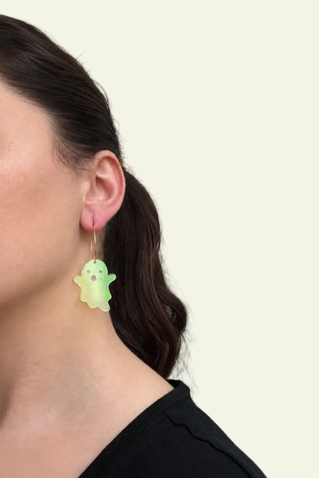 IRIDESCENT GHOST HOOPS