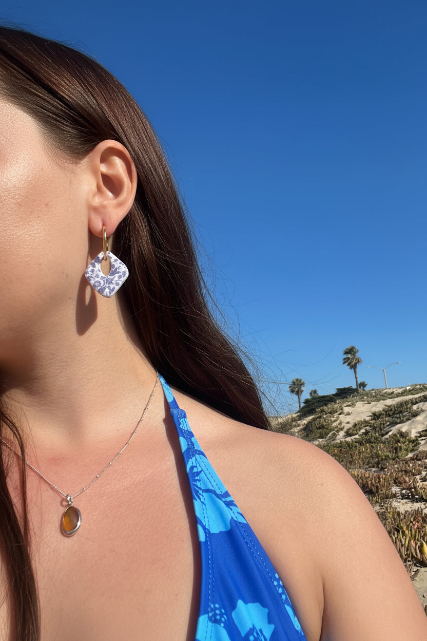 FLORAL CHARM HOOPS