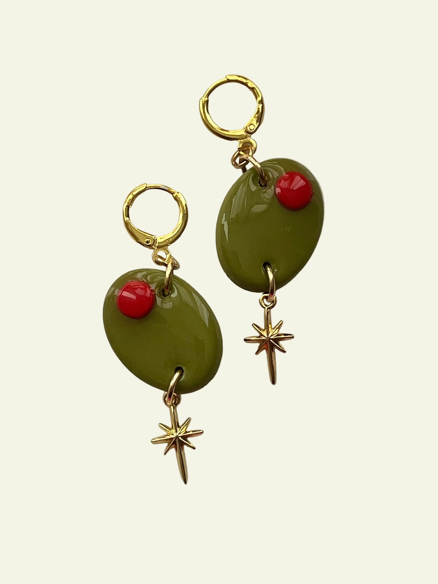MARTINI OLIVE EARRINGS