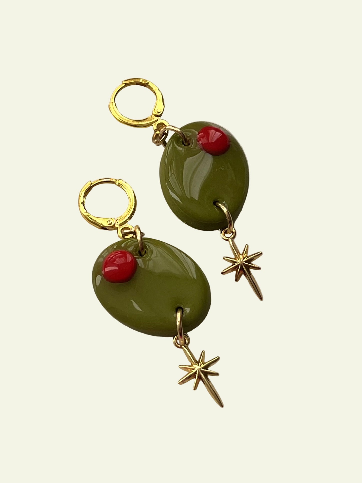 MARTINI OLIVE EARRINGS
