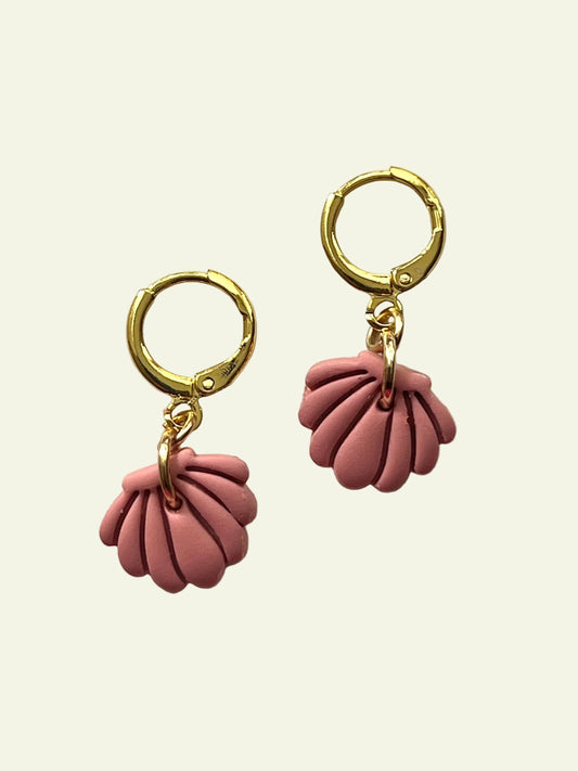 PINK SHELL EARRINGS