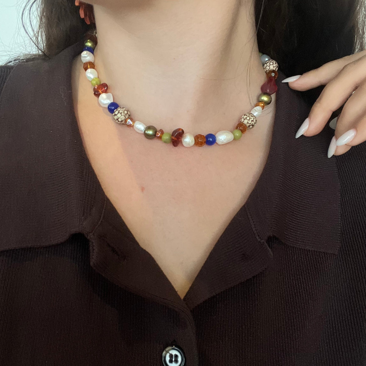 VINTAGE BEAD CHOKER