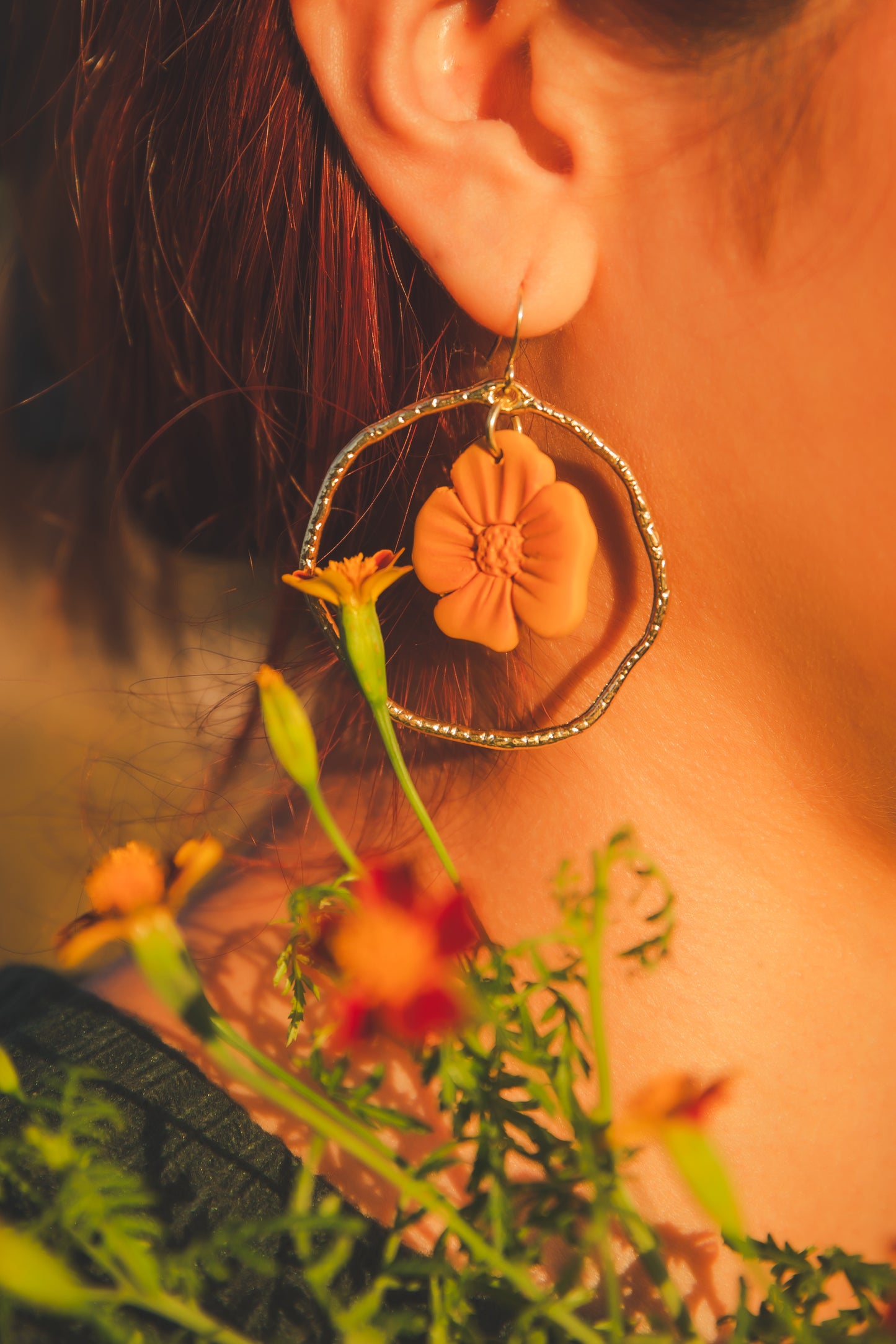 CALIFORNIA POPPY HOOPS