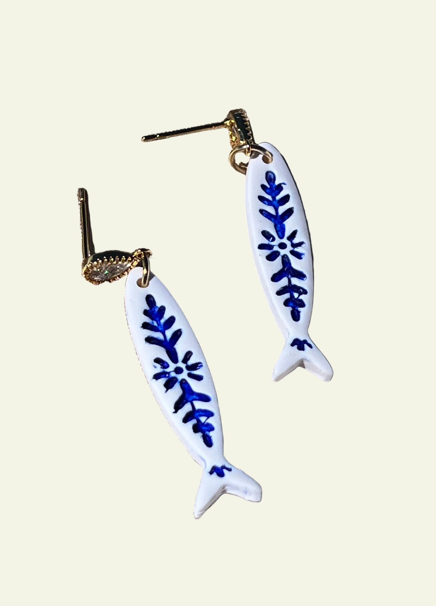 COASTAL CERAMIC FISH EARRINGS