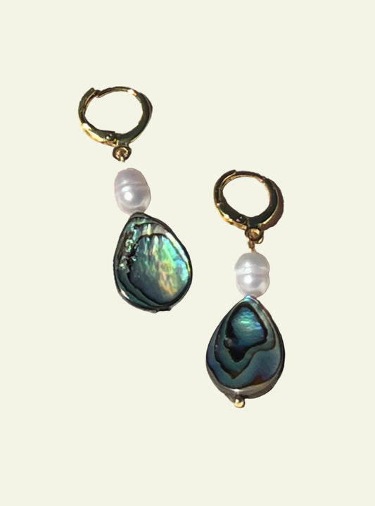 ABALONE & PEARL DANGLES